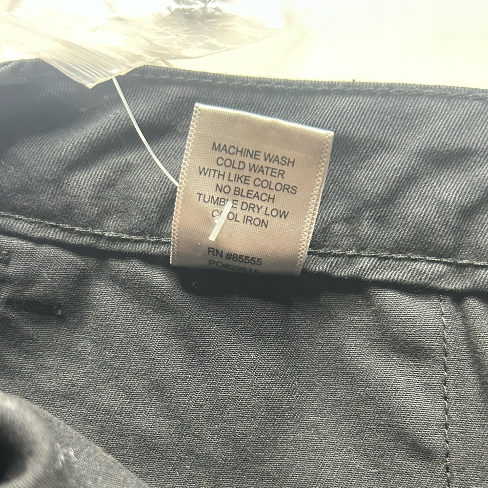 NWT Pistola Sasha Cargo High Rise Pants Womens 32 Black Relaxed Flare Frayed Hem - Picture 7 of 13